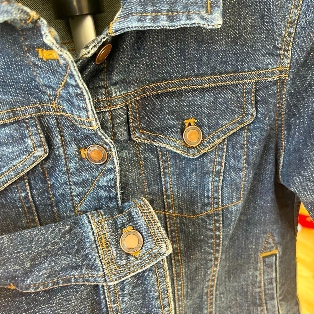 Jockey Person to Person Stretch Denim Jacket Women's Ink Wash Classic Size S - Picture 5 of 10